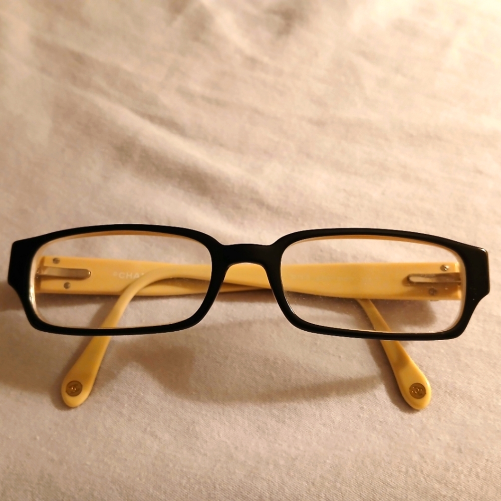 Chanel eyeglass frames with real Swarovski crystals